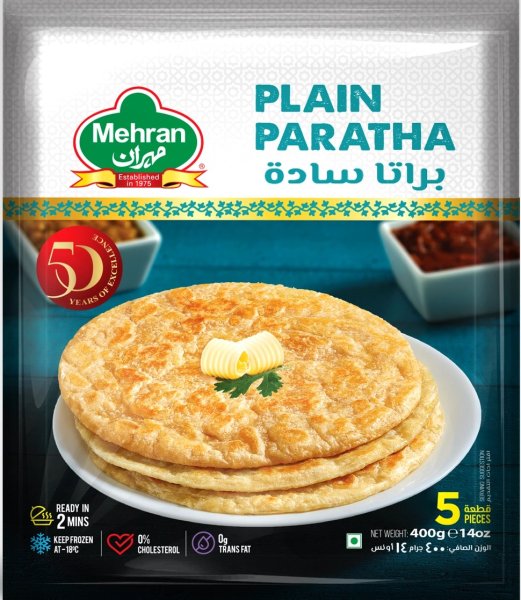 Photo1: PLAIN PARATA MEHRAN 400g / プレーンパラタ MEHRAN 400g (1)