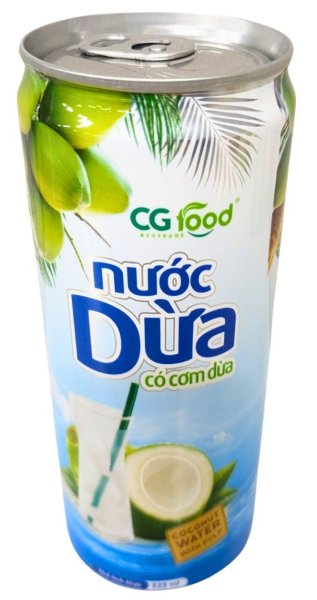 Photo1: CG COCONUT WATER WITH PULP 325ml / CG ココナッツウォーター 果肉入り (1)